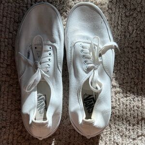 Vans Classic White Lace-Up Sneakers